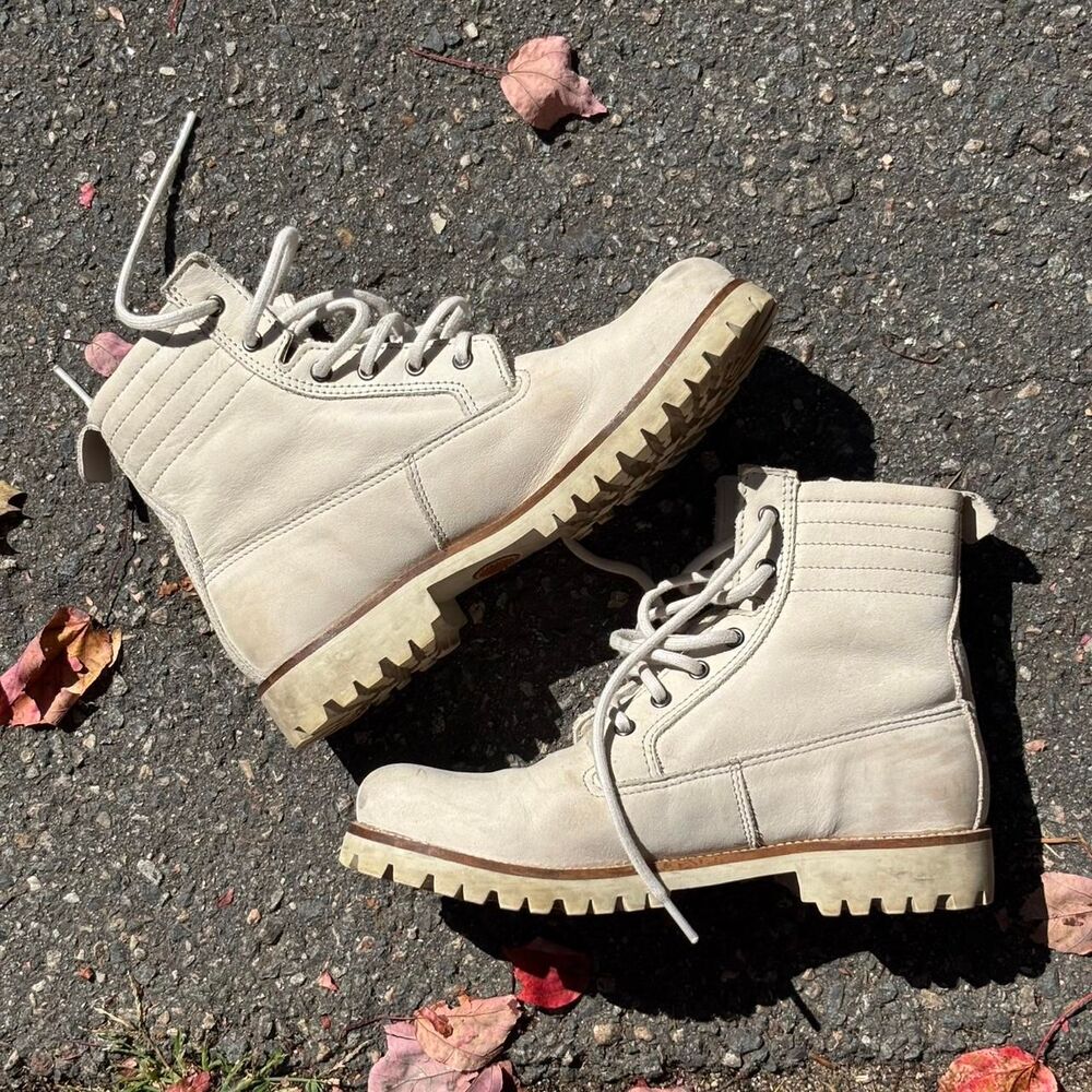 Blackstone Ivory Combat Boots 38